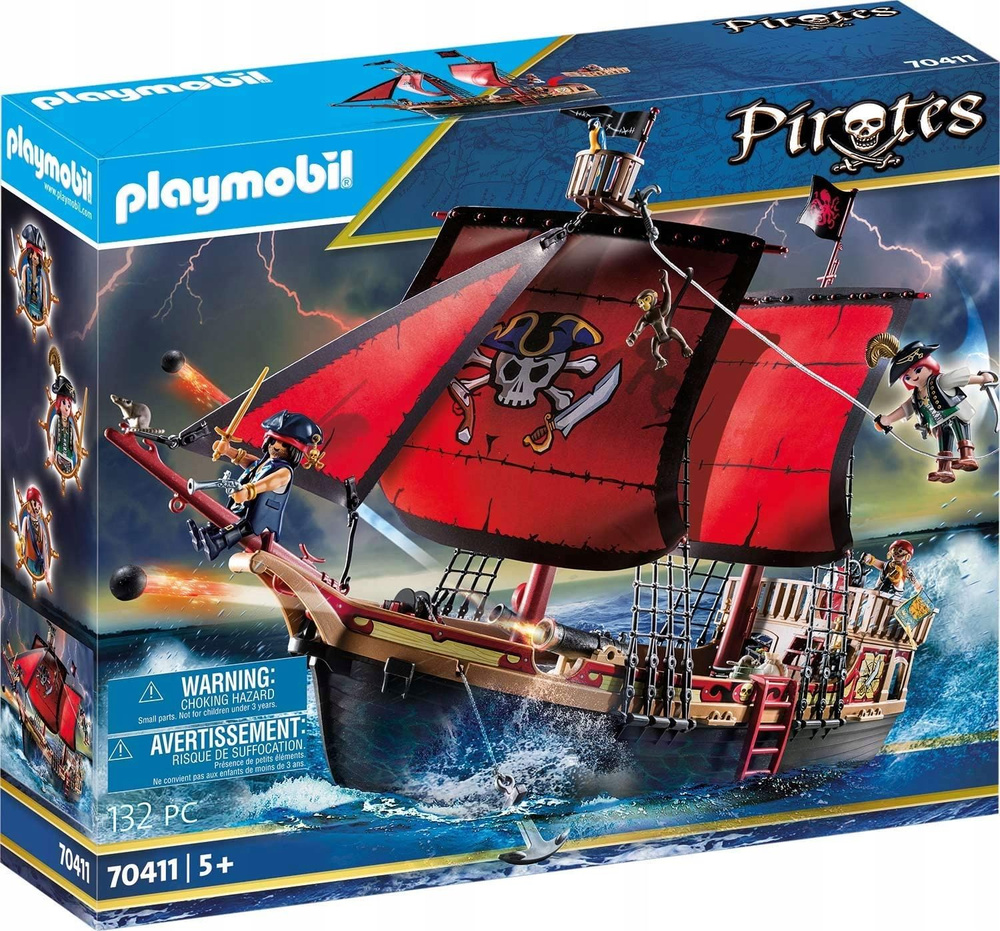 Playmobil Pirates 70411 Пиратский корабль #1