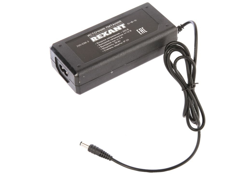 Блок питания Rexant 110-220V AC/12V DC 3А 36W IP23 200-036-3 - купить с ...