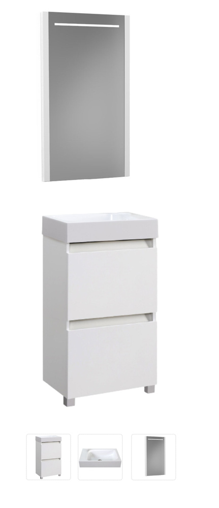 Тумба с раковиной Belux, 50.3х30.3х86.4 см - купить с доставкой по ...