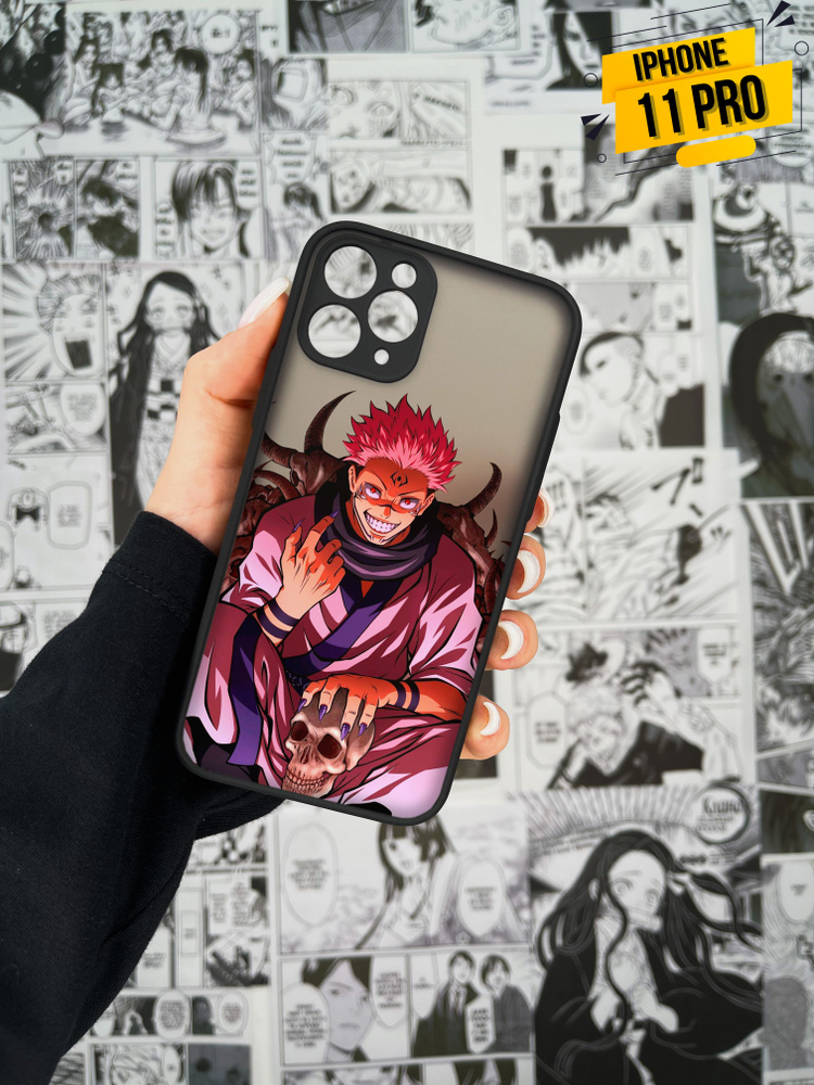 Чехол для iPhone 11 Pro аниме "Магическая битва/Jujutsu Kaisen" (Сукуна ...