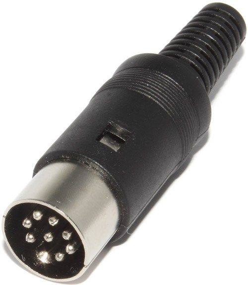 Разъём DIN 8 Pin 270 (DIN 45326), "штекер" / "папа", на кабель, под ...