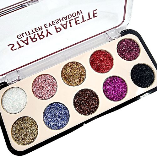 Глиттер блестящие тени для век / Тени с блестками DoDo Girl Starry Palette 10 оттенков, 12 г  #1