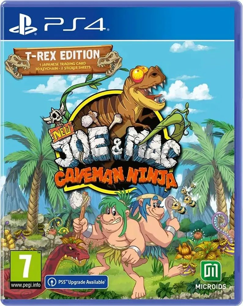 Игра New Joe & Mac - Caveman Ninja T-Rex Edition (PlayStation 4, русские  субтитры)