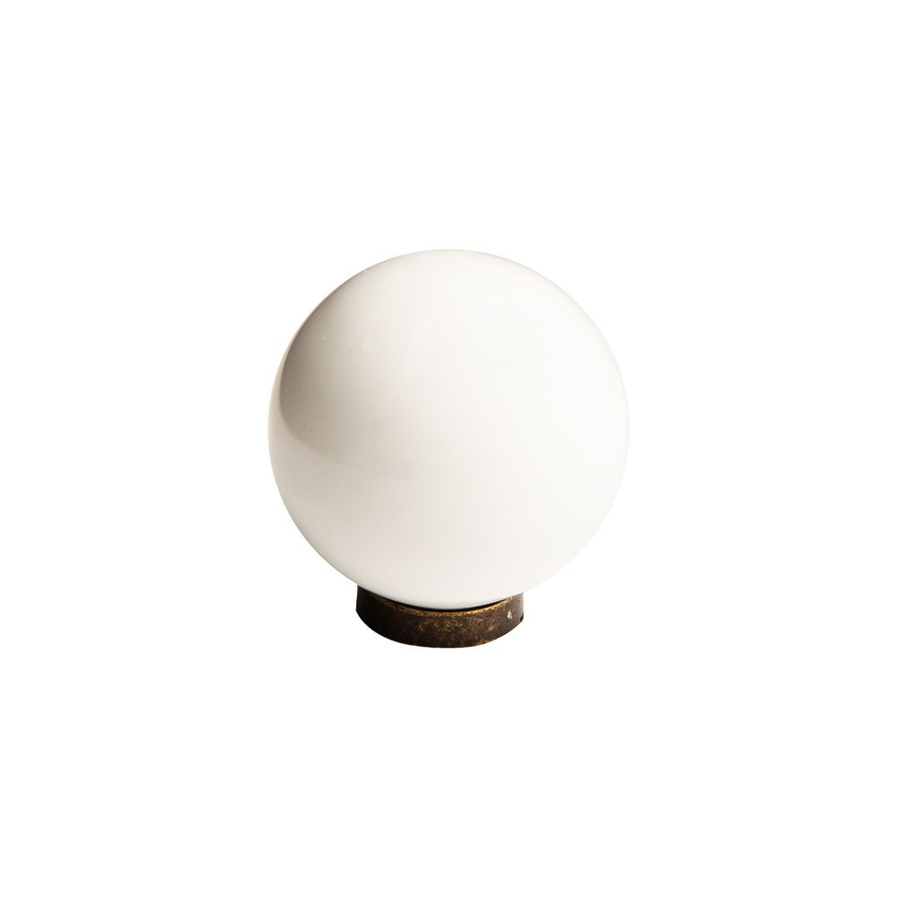 Мебельная ручка, кнопка, белая керамика, лофт, икеа #1