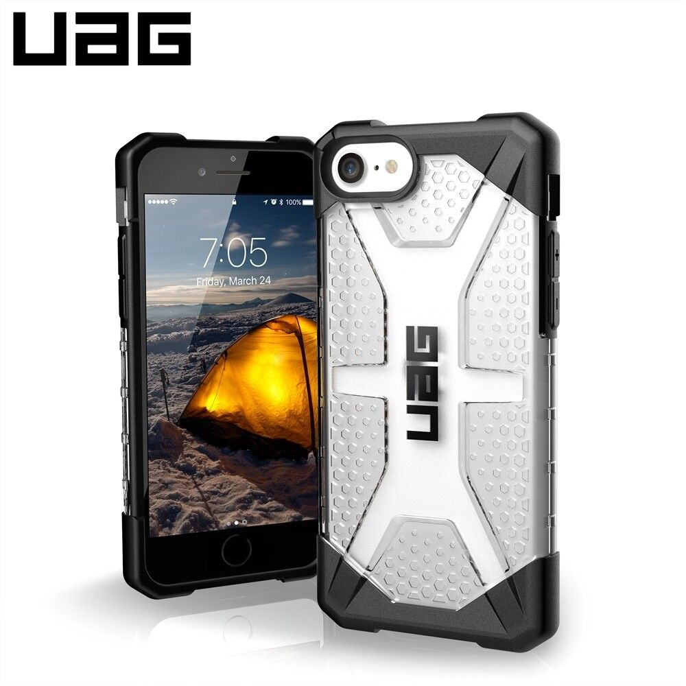 Защитный чехол UAG Plasma для iPhone 7/8/SE 2020,чёрный - купить с  доставкой по выгодным ценам в интернет-магазине OZON (1280020965)