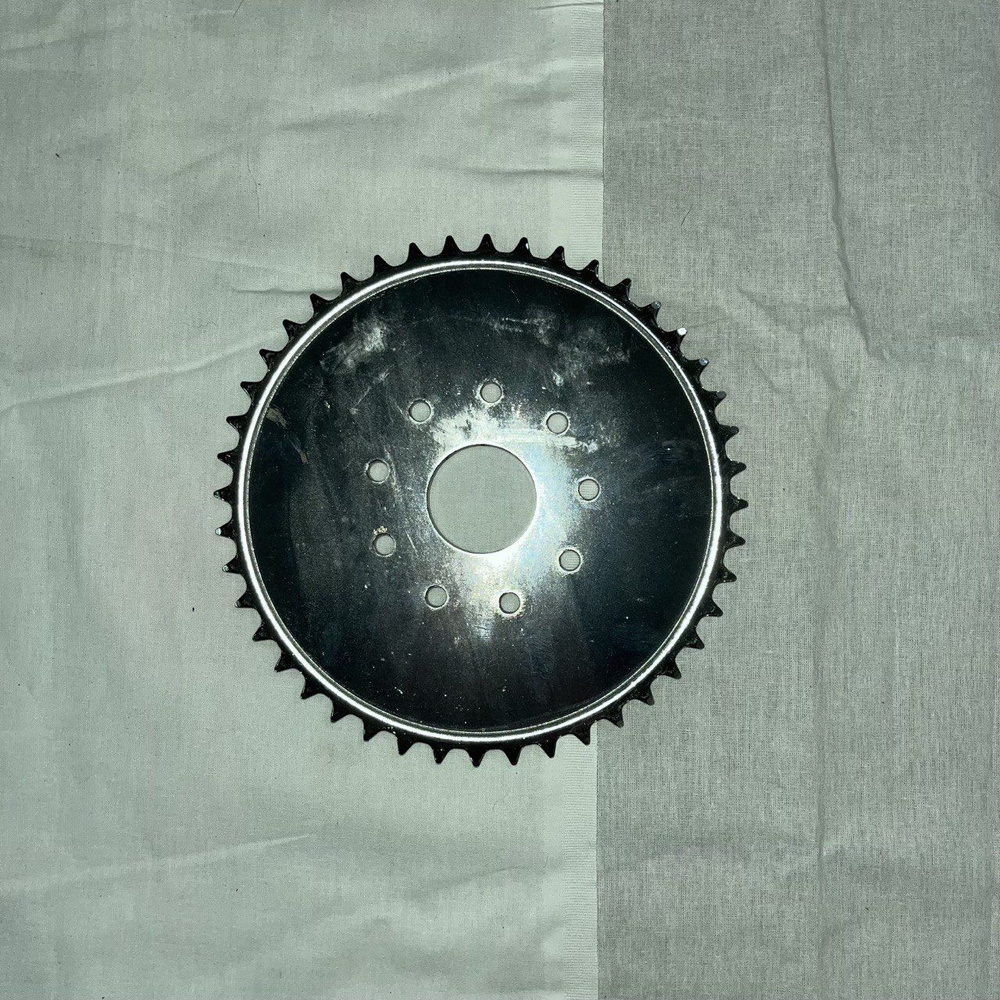 Звезда ведомая 44 зуба веломотора F50, F80 (9 отверстий) ХРОМ - купить ...