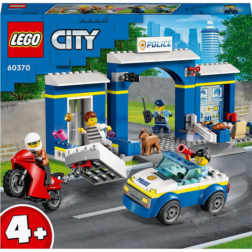 Lego City 60370 Побег Из Полицейского Участка, Оригинал - купить с  доставкой по выгодным ценам в интернет-магазине OZON (864472093)