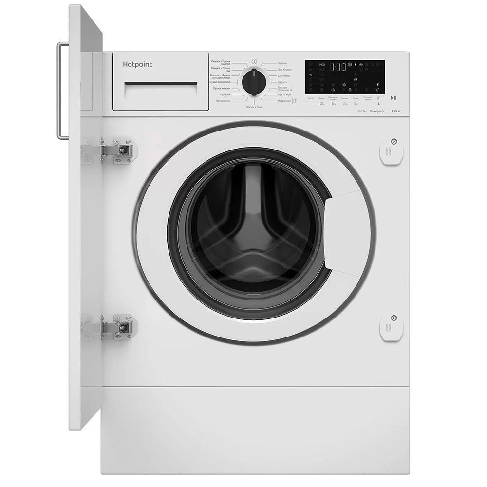 Встраиваемая стиральная машина Hotpoint BI WDHT 8548 V, белый - купить по  выгодной цене в интернет-магазине OZON (837488170)