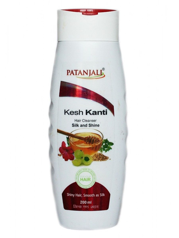 Шампунь Патанджали Кеш Канти Шелк и Блеск (Patanjali Kesh Kanti SILK AND SHINE) для питания и восстановления #1