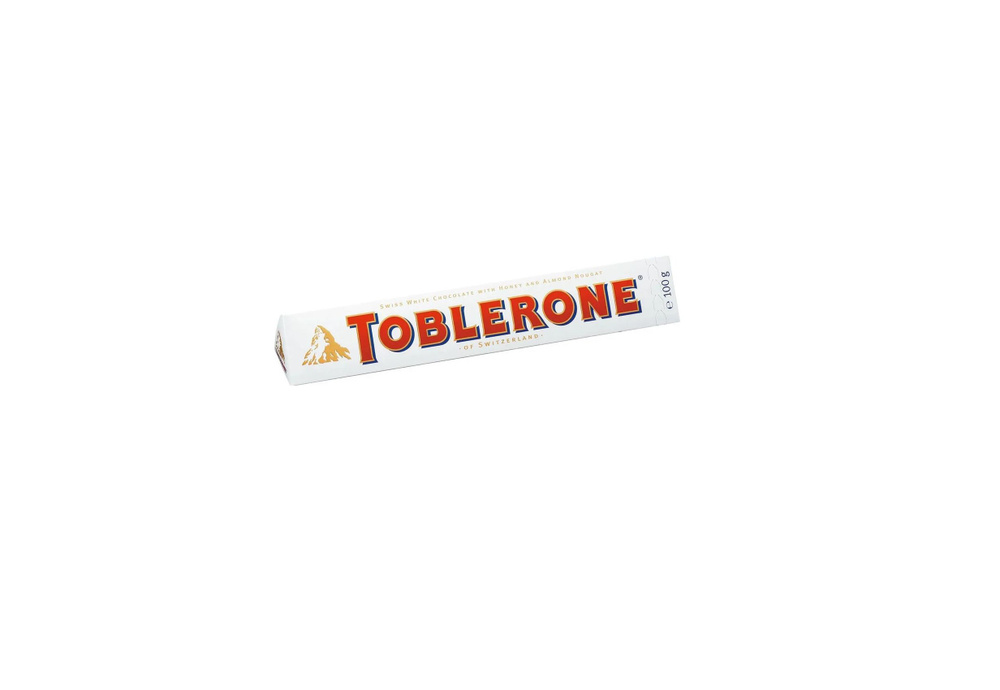 Toblerone Шоколад Белый, с медово-миндальной нугой , 100 гр - купить с ...