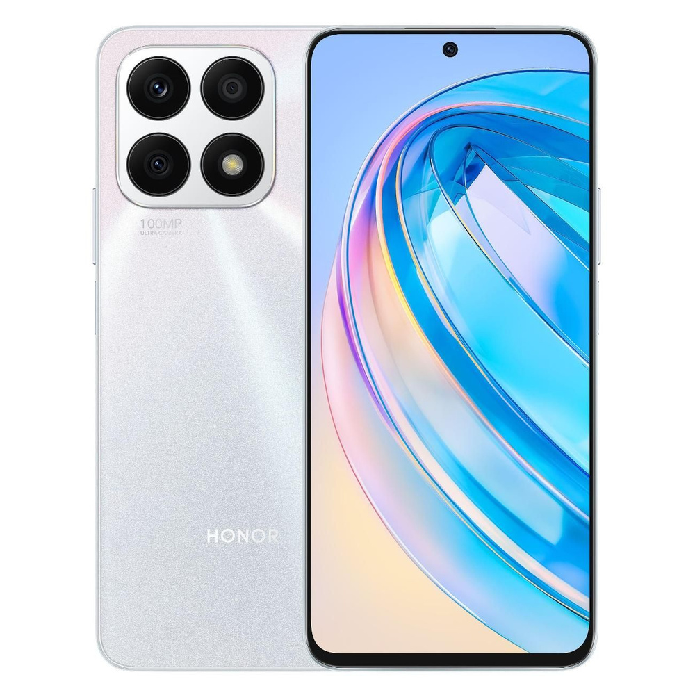 Смартфон Honor X8A 6/128GB 5109APCS Titanium Silver - купить по выгодной  цене в интернет-магазине OZON (866425248)