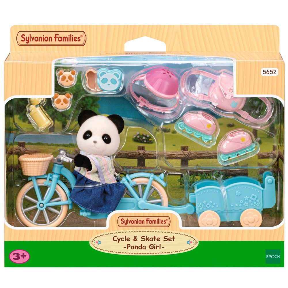 Sylvanian Families Набор Прогулка на велосипеде и катание на роликах -  купить с доставкой по выгодным ценам в интернет-магазине OZON (872980567)