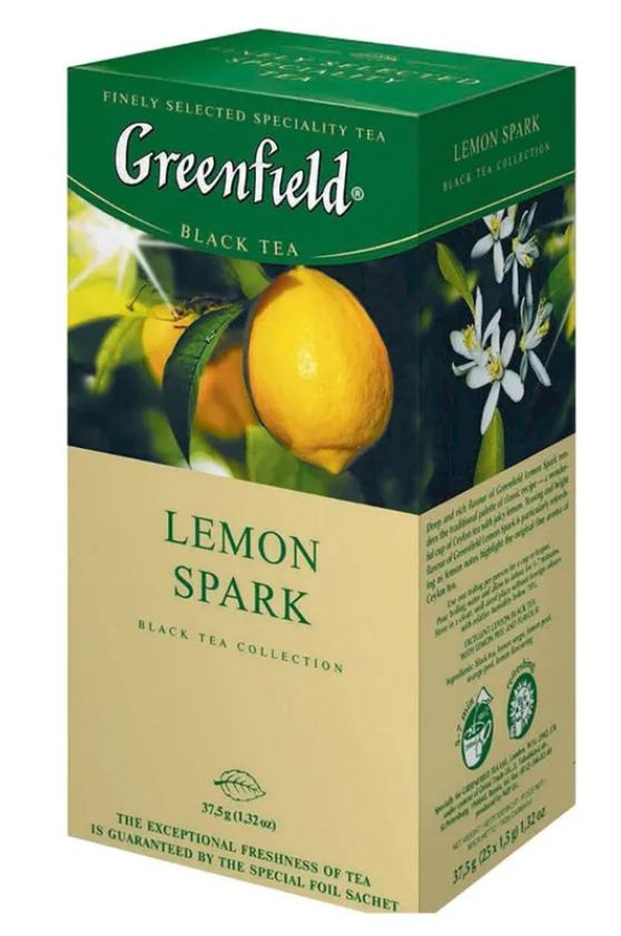 Greenfield Чай черный, Lemon Spark, 25 шт #1