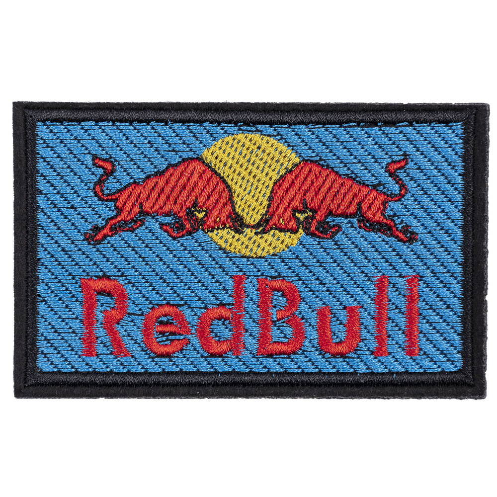 Нашивка, шеврон, патч (patch) на липучке Red Bull, размер 9,4*5,8 см, 1 шт.  #1