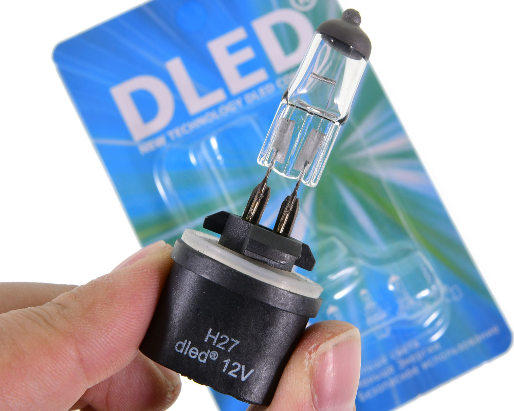 Автомобильная лампа H27 880 12V 27W 2300K Бренд DLED "STANDART" Желтый (1шт.)  #1