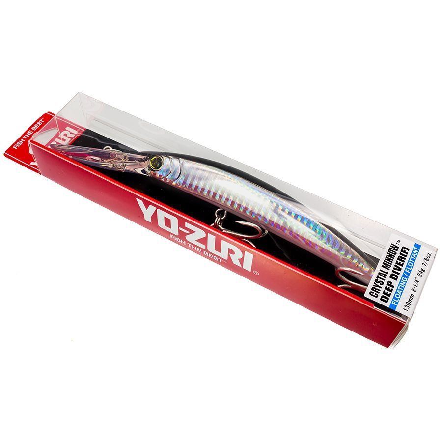 Воблер на щуку Yo-Zuri CRYSTAL MINNOW DD 130F R1136-C4 (130 мм, 24 гр, до 4 м, плавающий) / Рыболовные #1