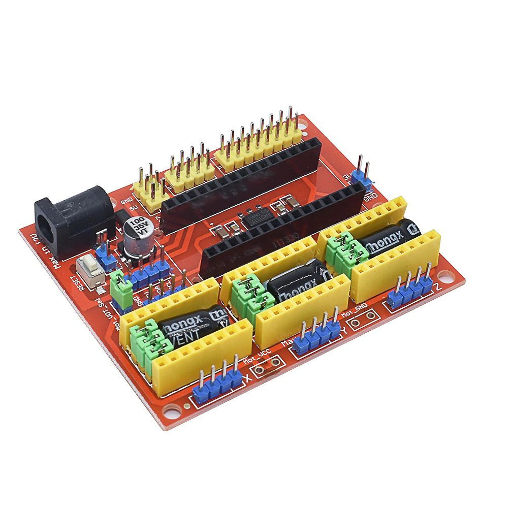 CNC V4 Shield для Arduino Nano Модуль расширения для ЧПУ - купить с  доставкой по выгодным ценам в интернет-магазине OZON (893720712)