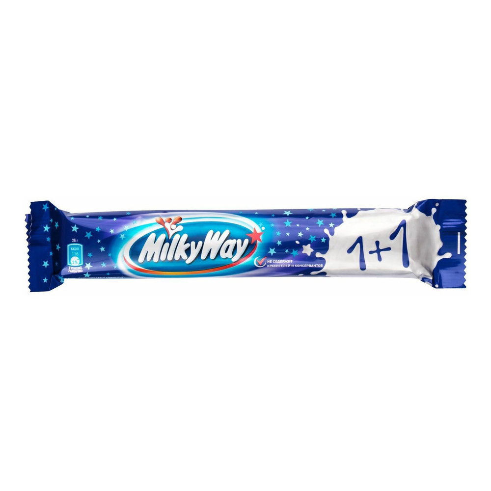 Шоколадный батончик Milky Way 1 + 1, комплект: 10 упаковок по 52 г  #1