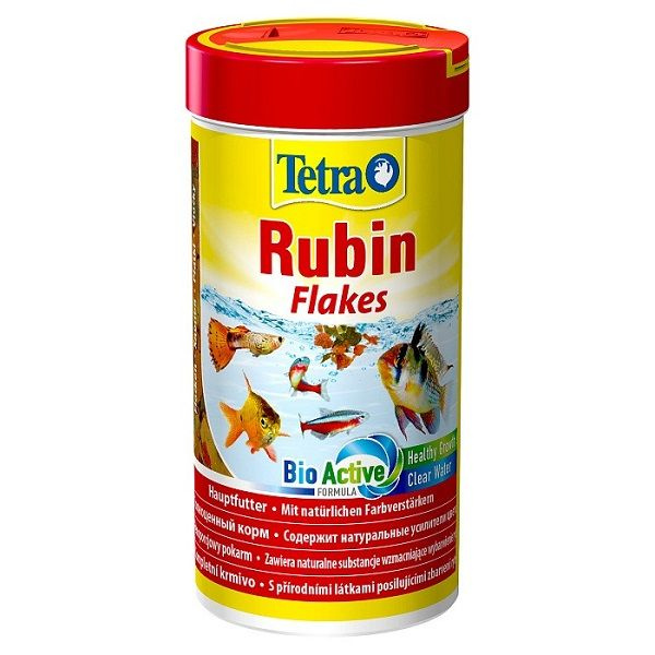 Tetra Rubin Flakes, Хлопьевидный корм для усиления естественной окраски рыб, 250 мл, 52 г  #1