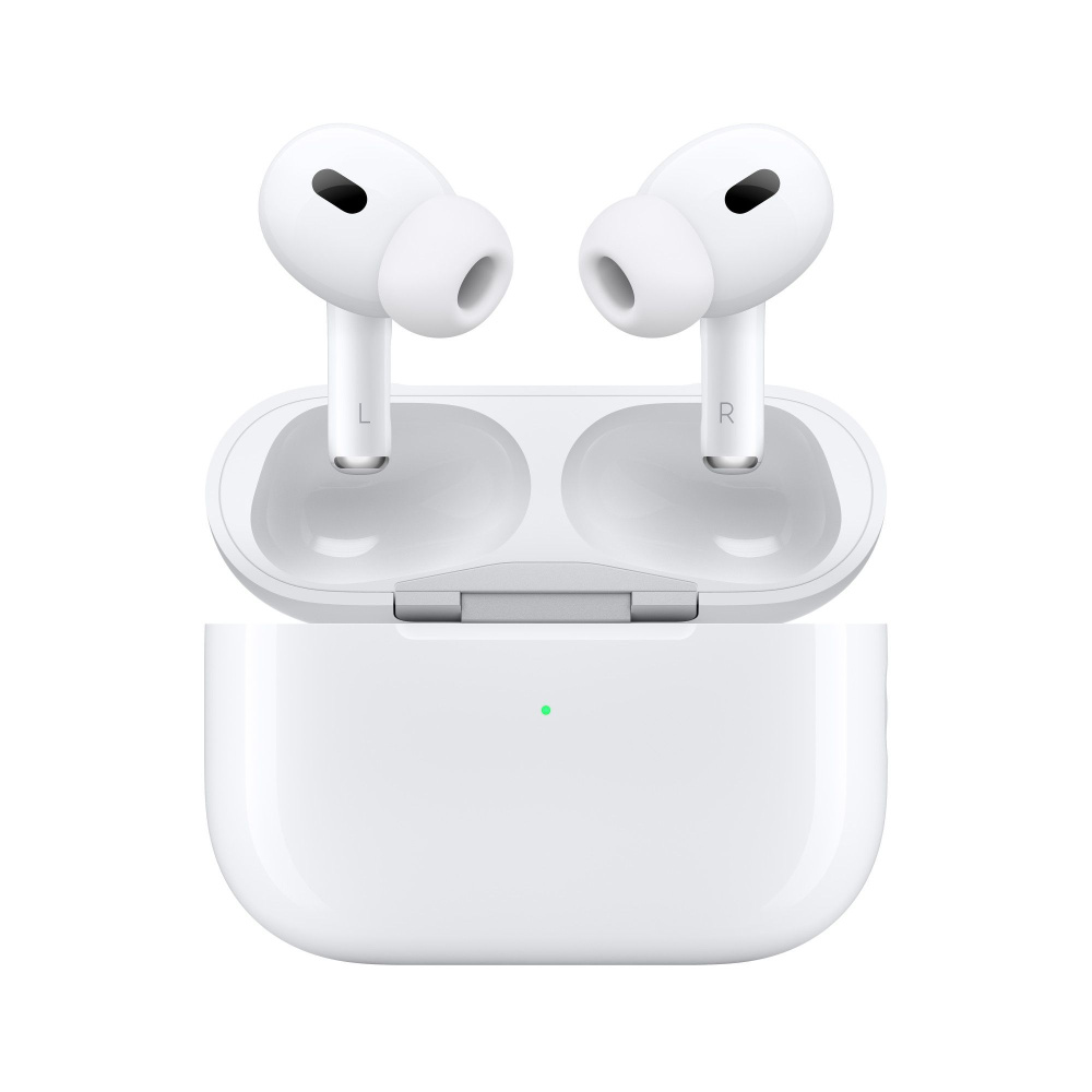 Apple AirPods 2nd Generation L & R with outlet Charging Case, Box, Charger, Manual