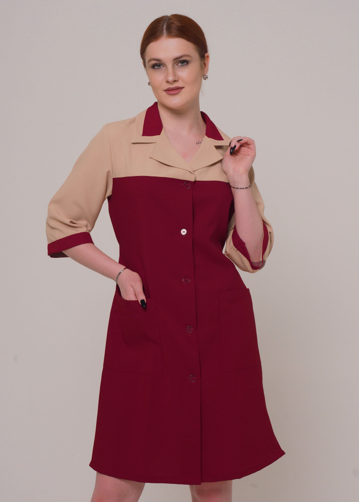 Халат женский рабочий Русана для продавцов и общих хозяйственных работ ...