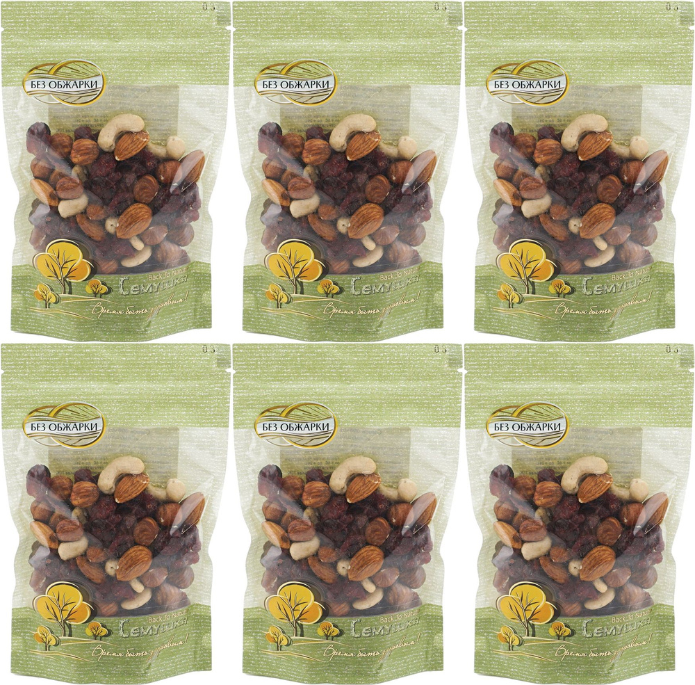 Орехово-ягодная смесь Семушка, комплект: 6 упаковок по 120 г  #1