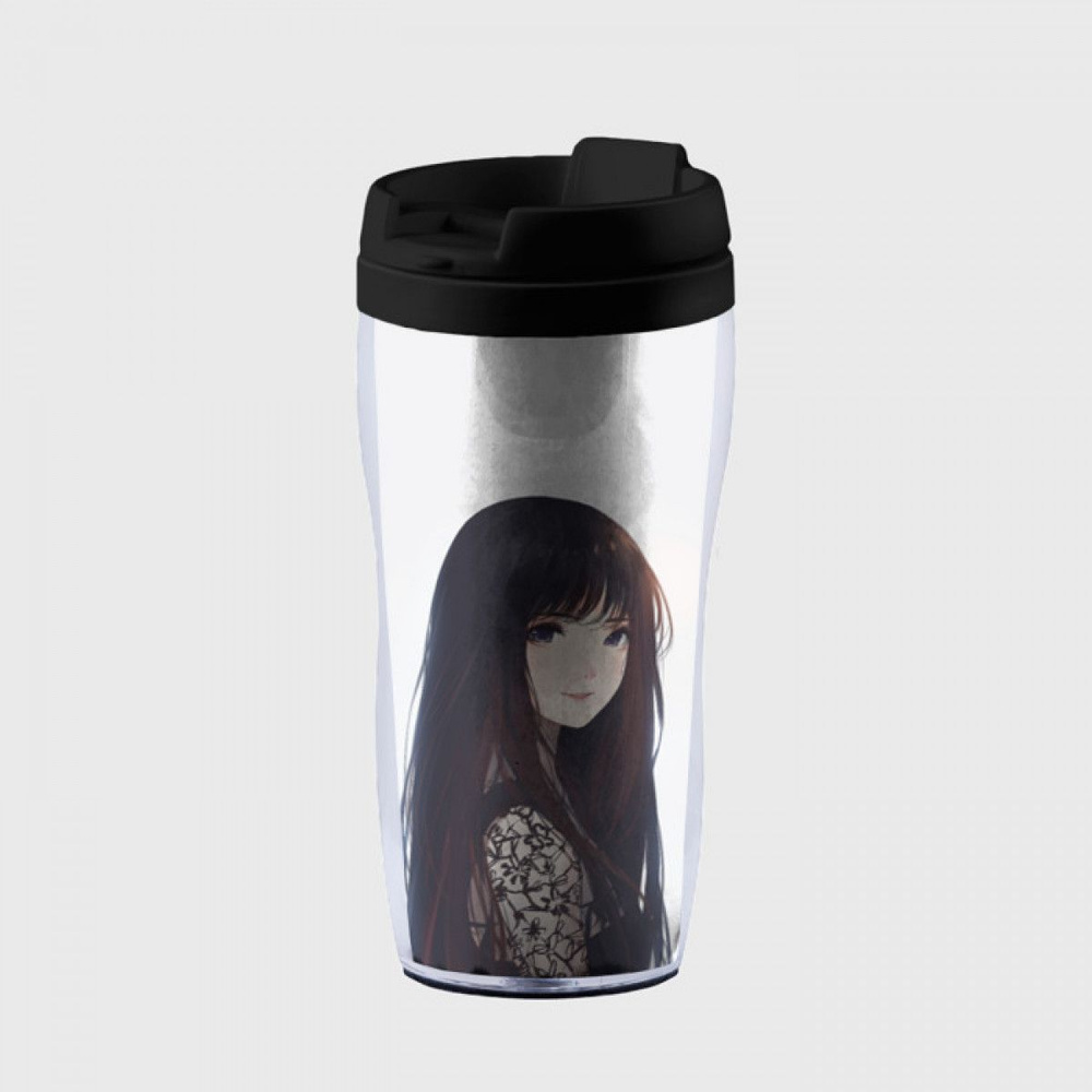 Термокружка-непроливайка Красивая аниме девушка - купить с доставкой по ...