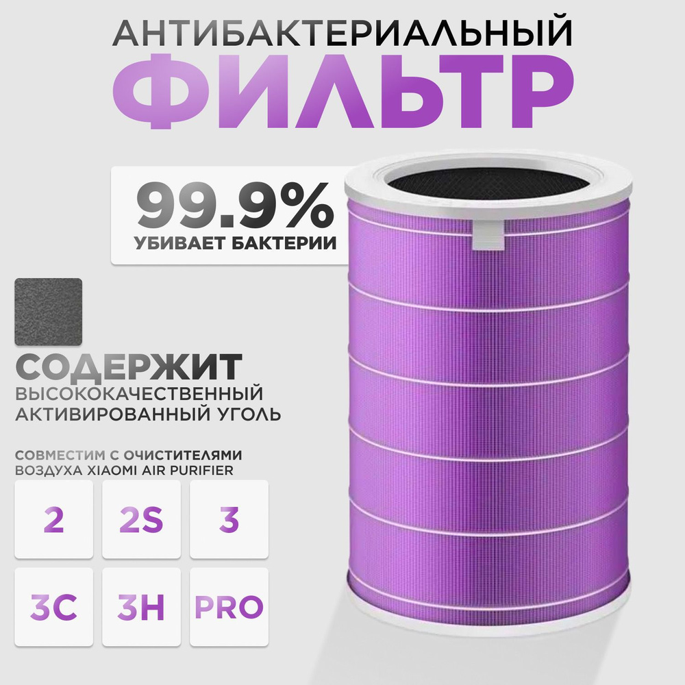 Антибактериальный фильтр для очистителя воздуха Mi Air Purifier 2, 2S ...