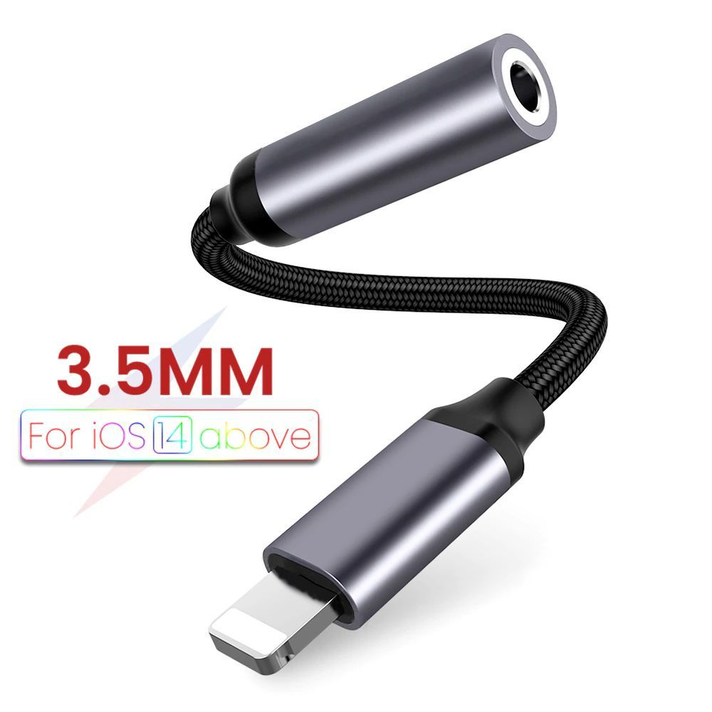 Переходник для айфона Lightning AUX для наушников iPhone - купить с ...