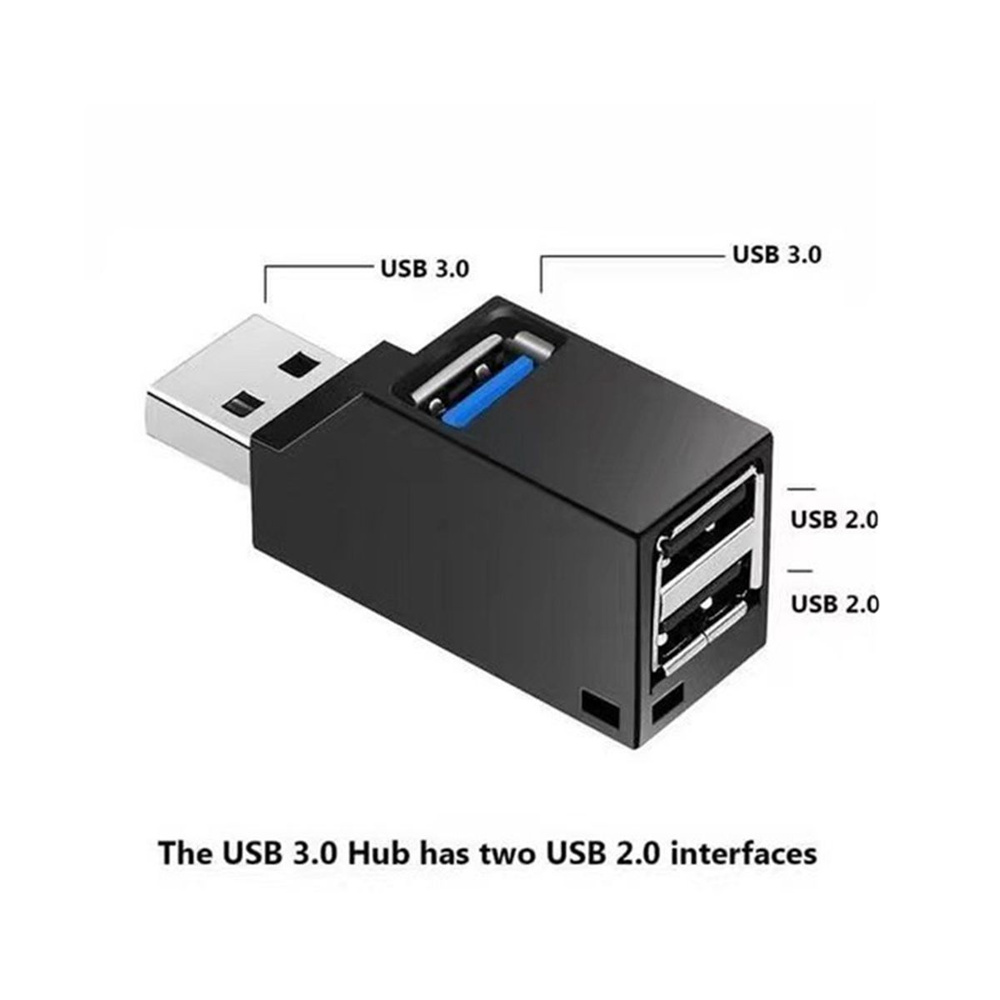 USB 3.0 HUB адаптер удлинитель разветвитель 3 порта для ноутбука черный .