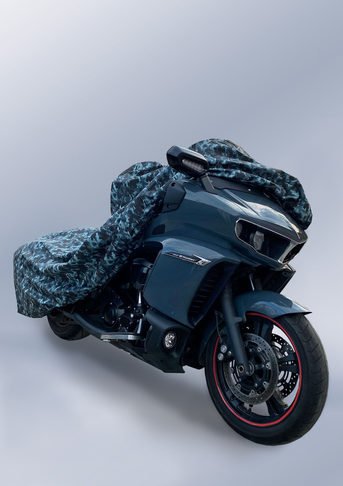 Чехол для уличного хранения мотоцикла, размер XXL, цвет камуфляж, Petko  #1