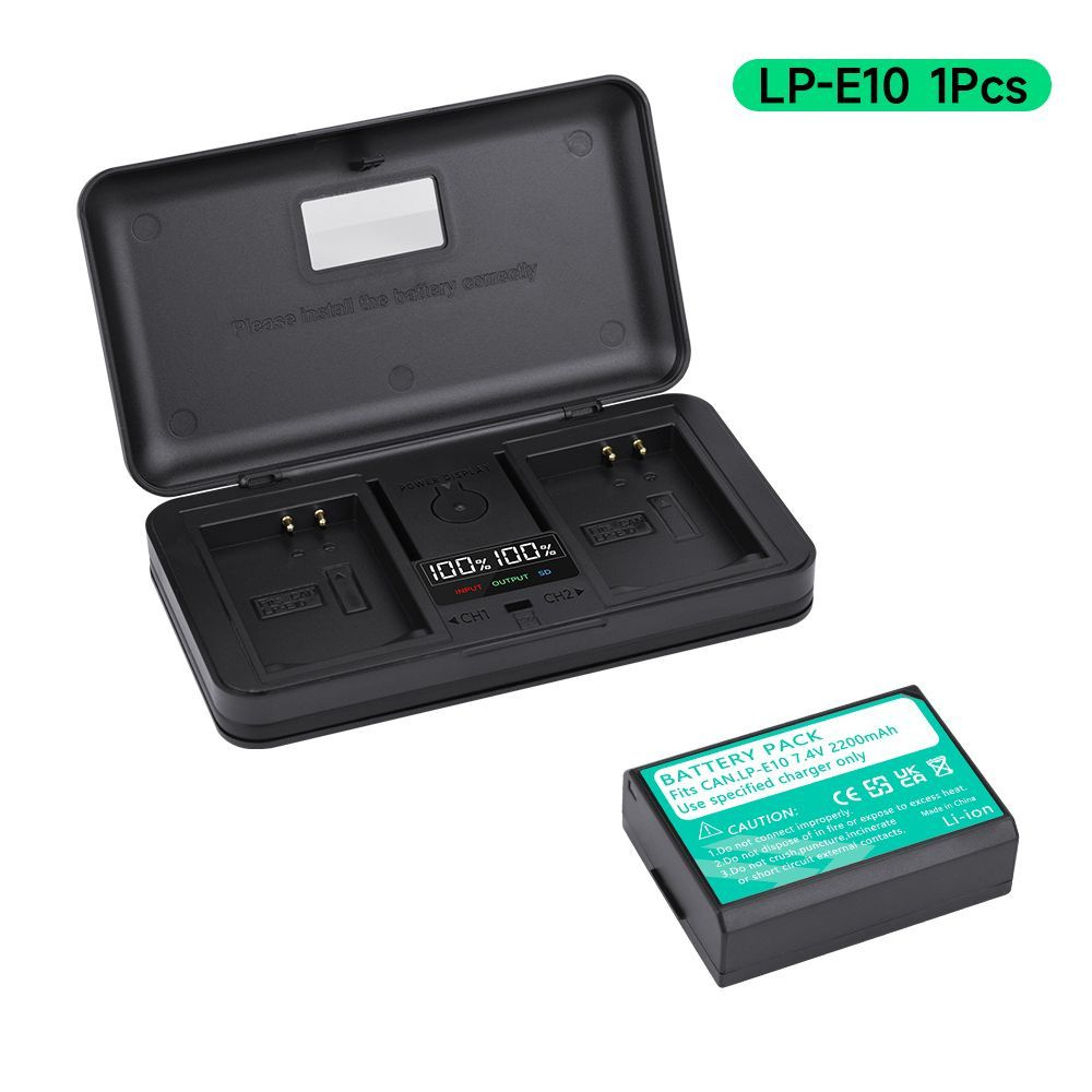 Аккумулятор камеры PALO LP-E10 + зарядное устройство со светодиодным ...