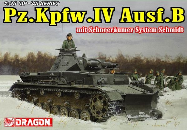 Сборная модель танка Dragon Pz.Kpfw.IV Ausf.B mit SCHNEERAUMER SYSTEM SCHMIDT, масштаб 1/35  #1