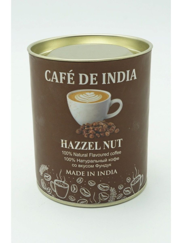 Кофе Bharat Bazaar натуральный с фундуком (Instant Hazzel Nut), 100 г #1