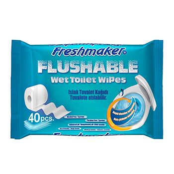 Салфетки влажные для туалета, Freshmaker, 40 шт., Турция 1шт купить на ...