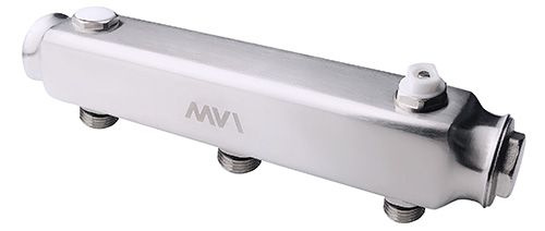 MVI Коллектор нержавеющая сталь 1' х 5 выходов 1/2' НР межосевое 100 мм (ML.405.06)  #1