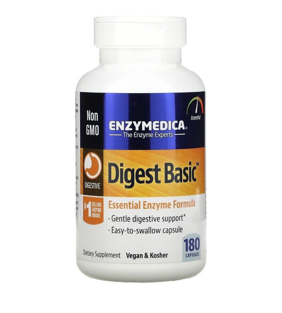 Пищеварительные ферменты Энзимедика, Digest Basic Enzymedica, 180 ...
