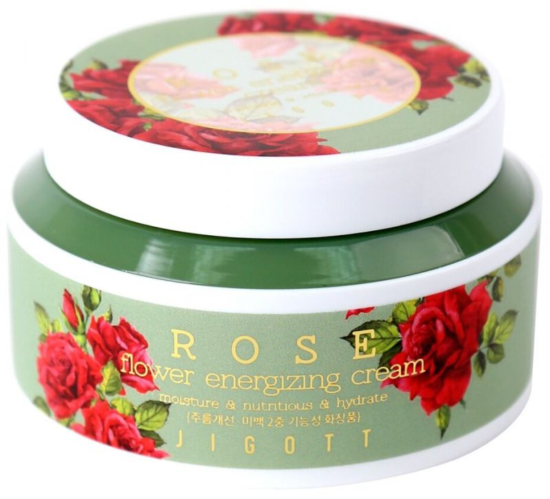 Крем для лица JIGOTT ROSE FLOWER с экстрактами дамасской розы, 100 мл  #1