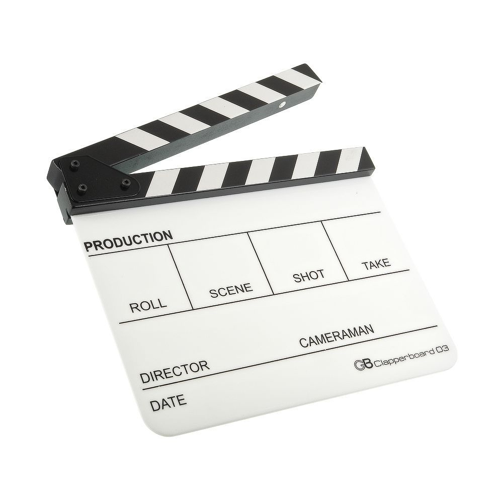 Кинохлопушка GreenBean Clapperboard 03 (белая) #1