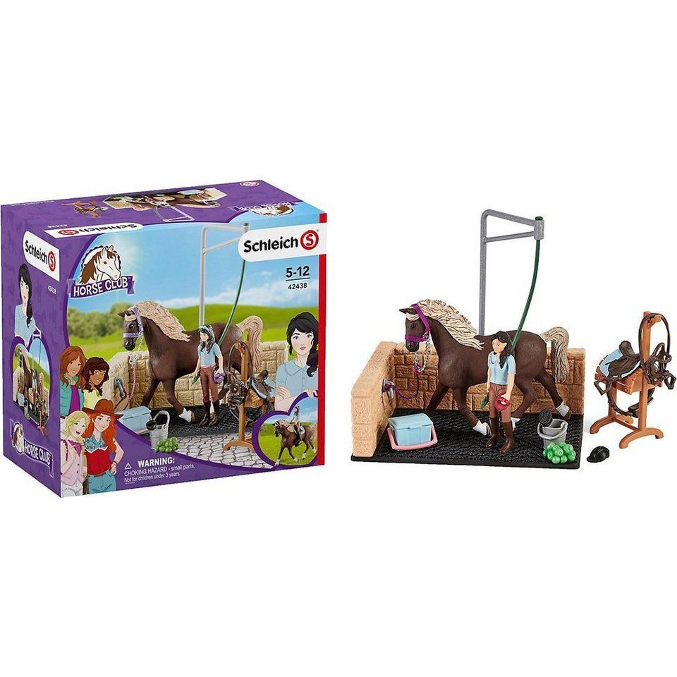 Schleich 42438 Мойка для лошадей с Эмили и Луной