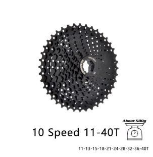 Кассета для горного велосипеда SUNSHINE 10 скоростей 11-40T, совместимая с Shimano,Все черное  #1