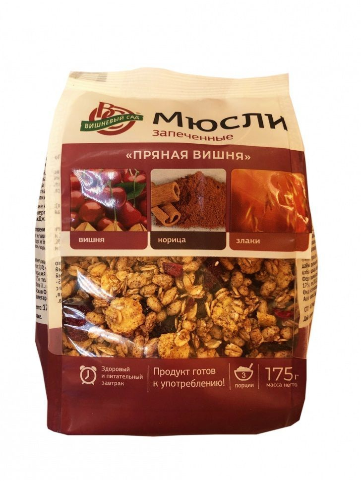 Мюсли запечённые "Пряная вишня" ( с корицей) 6 шт. - купить с доставкой ...