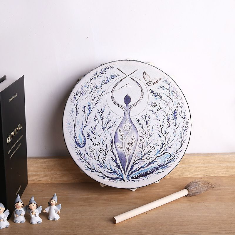 Перкуссионный инструмент шаманский бубен, 25*5 см. - купить с доставкой ...