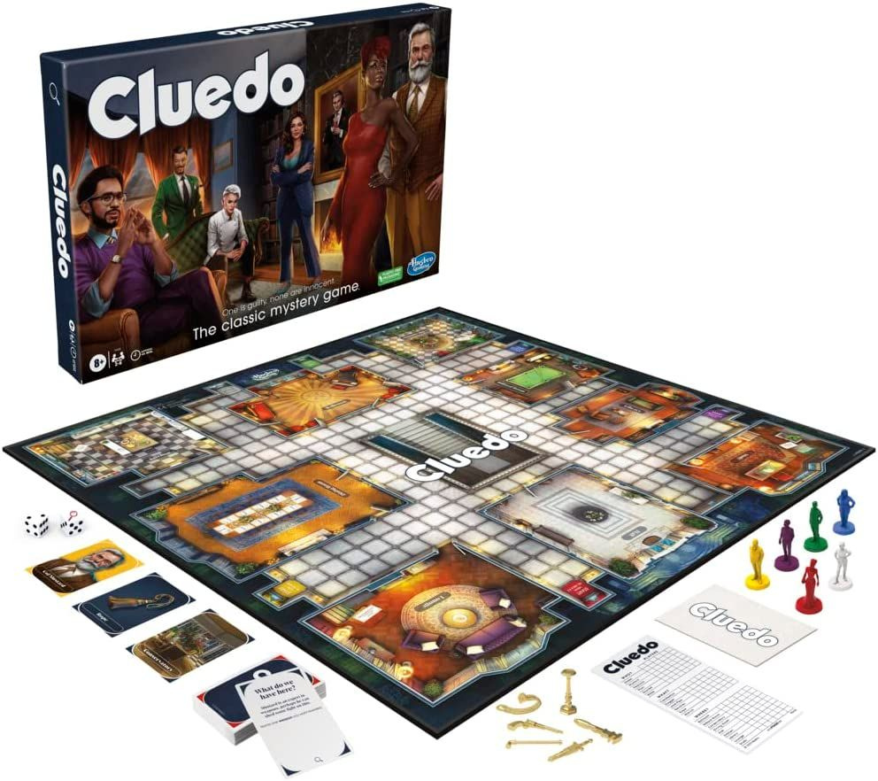 Настольная игра Hasbro Gaming Cluedo Клуэдо Обновленная - купить с  доставкой по выгодным ценам в интернет-магазине OZON (1039231217)