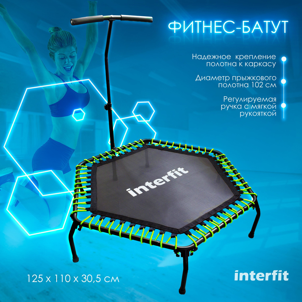 Батут каркасный Interfit 100-2001 - купить по выгодной цене в  интернет-магазине OZON (994520864)