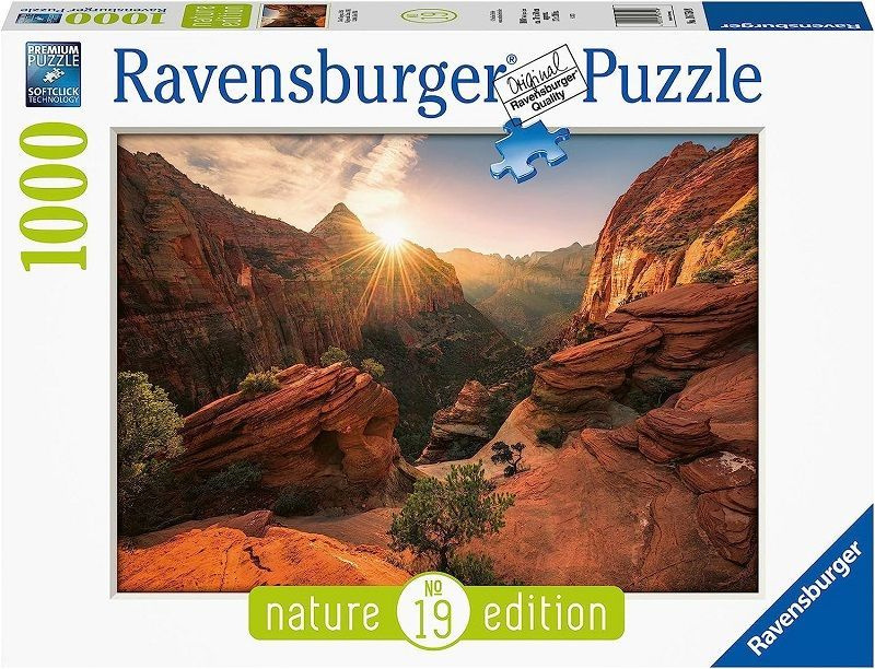 Пазл Ravensburger 1000 Природа. Каньон Зайон, США , арт.16754 #1