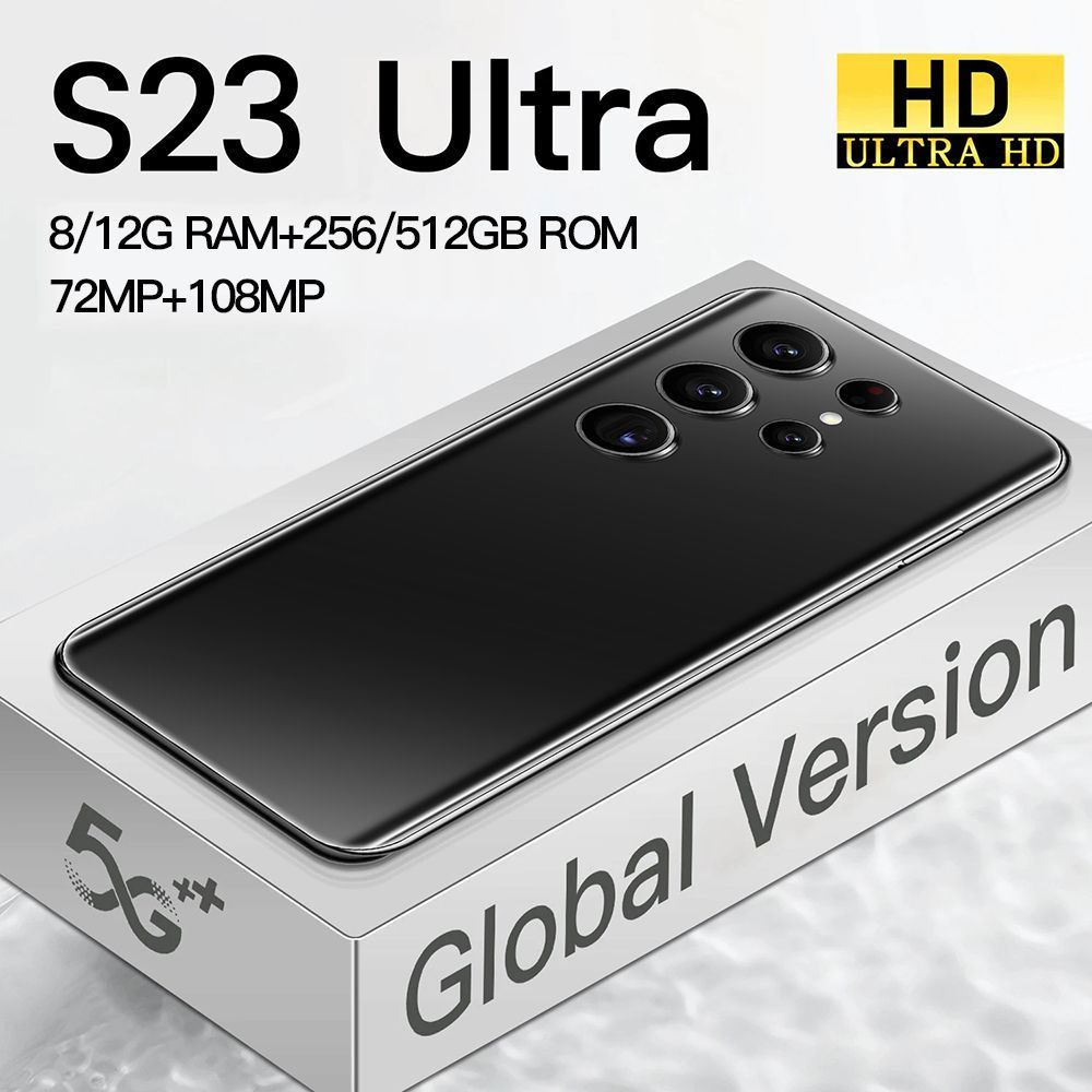 Смартфон S23 Ultra,7,3-дюймовый телефон.9 - купить по выгодной цене в  интернет-магазине OZON (985300050)