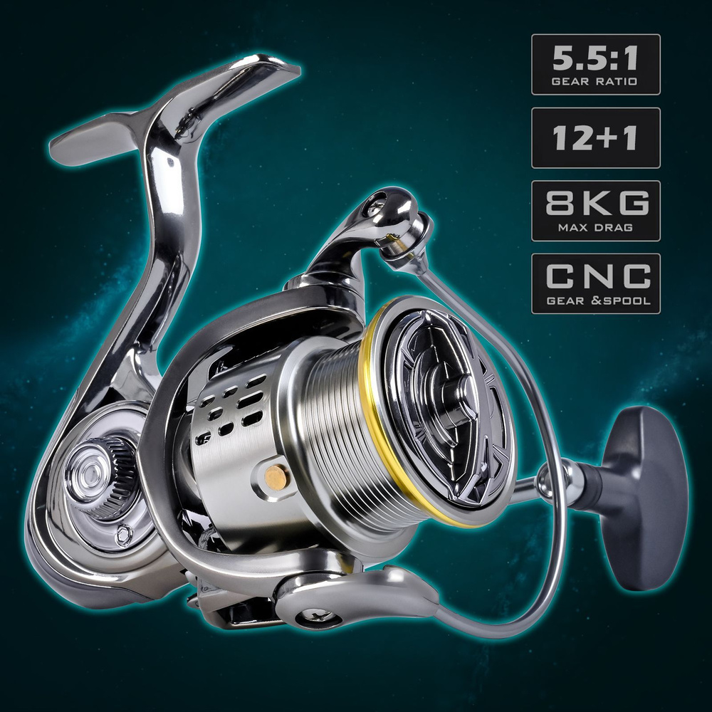 Катушка Leo fishing 28199-TW, Инерционная, 2000, Передний фрикцион ...
