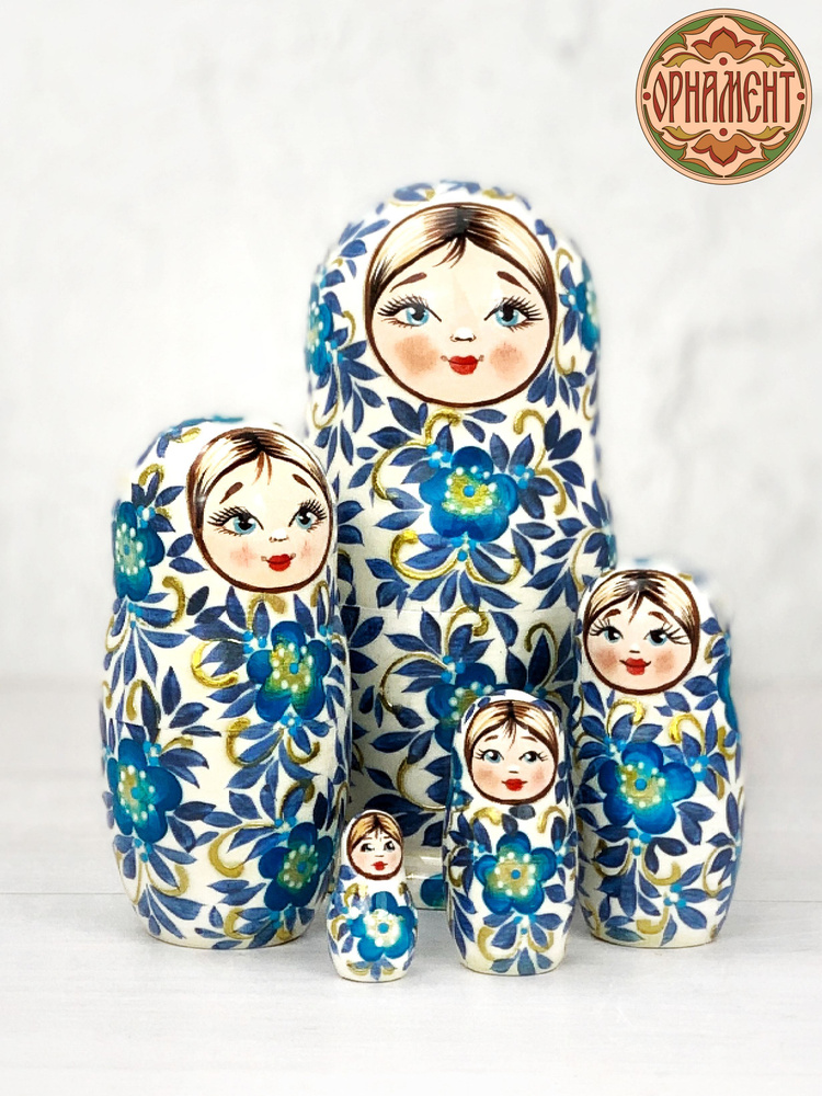 Матрешка 5 мест кружева белая 11 см - купить по выгодной цене в ...