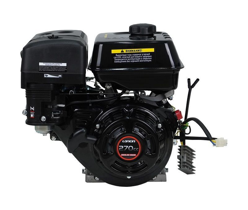 Двигатель бензиновый Loncin G270F (A type) D25 5А (9л.с., 270куб. см ...